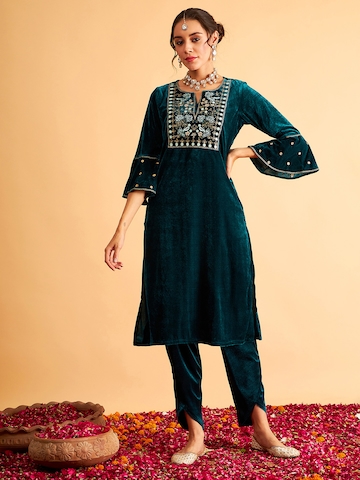 High Glitz Fashion Women's Ultra Satin Round Neck Designer Half Sleeve Free  Size Heavy Embroidery Work Readymade Saree Blouse