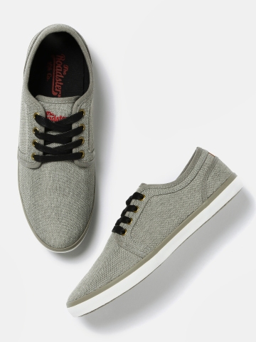 roadster grey casual shoes