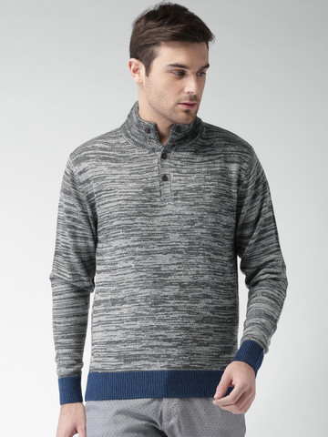 Buy Mast \u0026 Harbour Men Grey Self-Design 