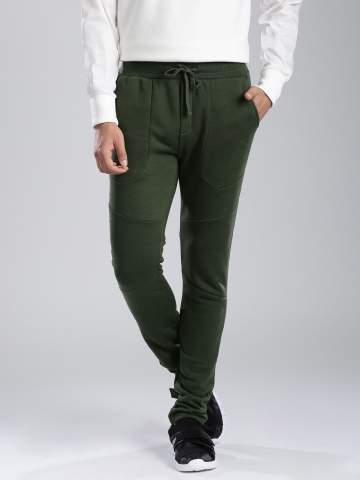 olive green track pants