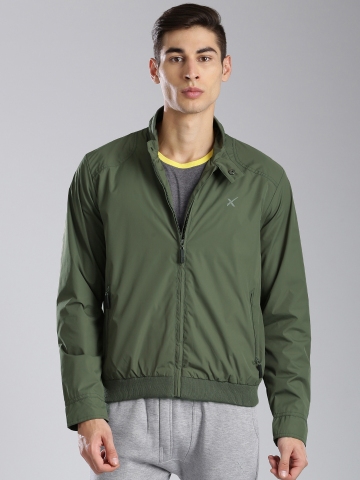 Hrx olive sales green jacket