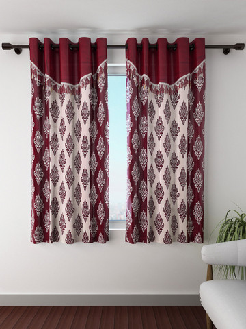 40 Off On Fashion String Set Of 2 Cream Coloured Printed Window