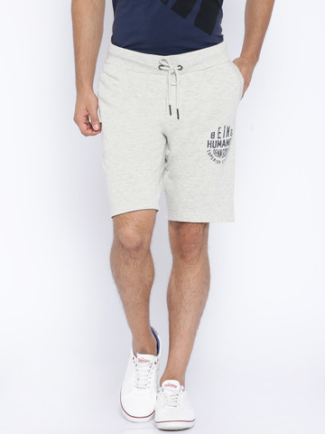 Red Regular Fit Men's Shorts by Being Human Clothing