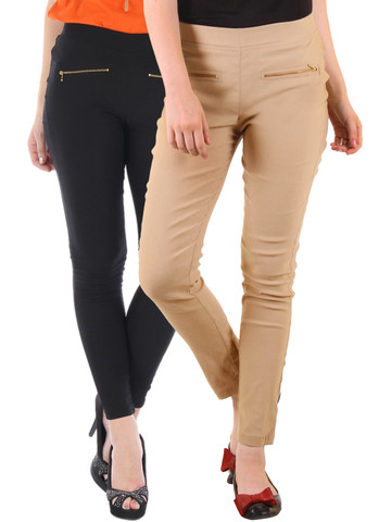 Bitterlime Pack of 2 Skinny Jeggings