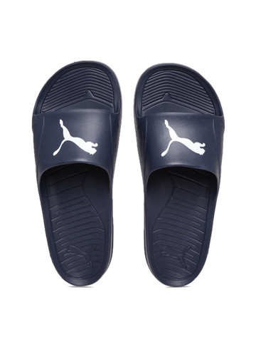 PUMA Unisex Navy Divecat Flip-Flops