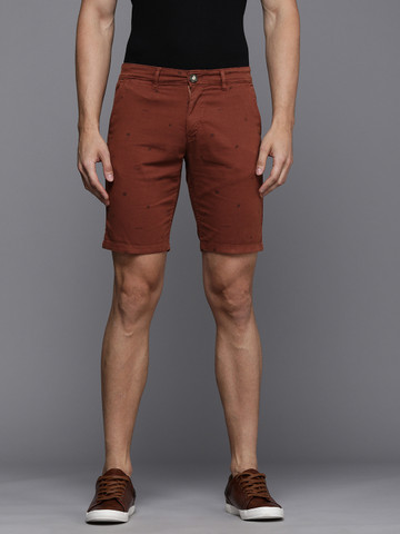 62% OFF on WROGN Men Rust Solid Slim Fit Shorts 62% OFF on WROGN Men Rust Solid Slim Fit Shorts