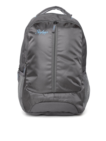 skybags unisex grey solid backpack