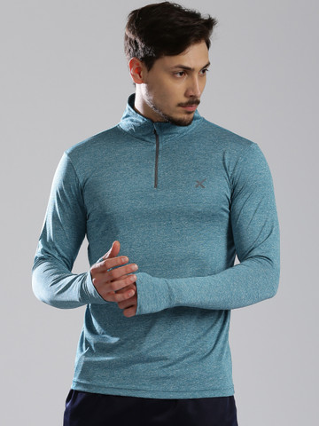 Buy HRX by Hrithik Roshan Men Blue Self 