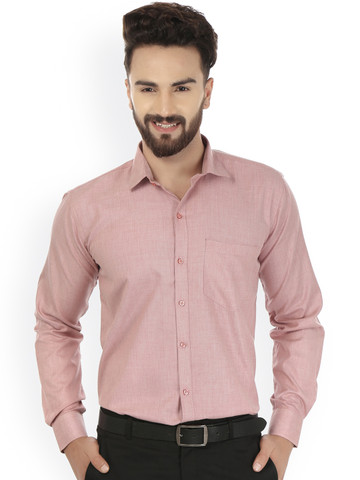 JAINISH Men Pink Comfort Fit Formal Shirt