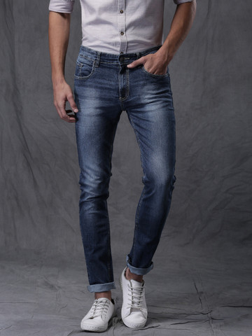 WROGN Men Blue Slim Fit Stretchable Jeans WROGN Men Blue Slim Fit Stretchable Jeans