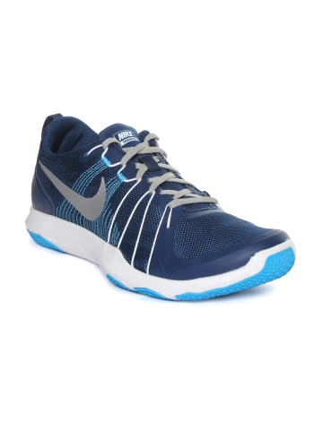 Buy Nike Men Navy Blue Flex Training Shoes on Myntra | PaisaWapas.com