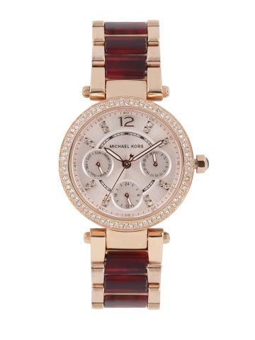 Buy Michael Kors Women Rose Gold Toned Watch MK6239 on Myntra