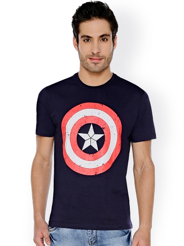 captain america t shirt myntra