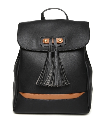 Black tassel online backpack