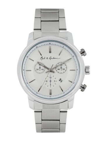 Mast & Harbour Men Silver-Toned Analogue Watch MFB-PN-WTH-S9541 Mast & Harbour Men Silver-Toned Analogue Watch MFB-PN-WTH-S9541