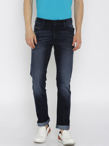 Buy John Players Men Blue Slim Jeans on 