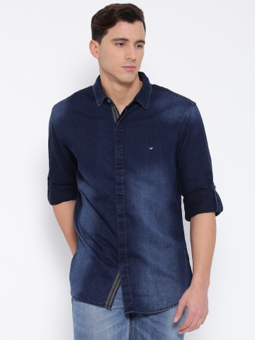 myntra denim shirts