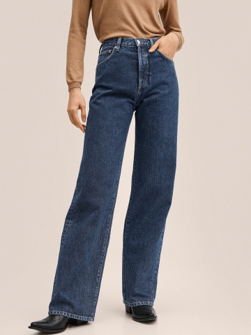 High-waist culotte jeans - Woman, Mango India