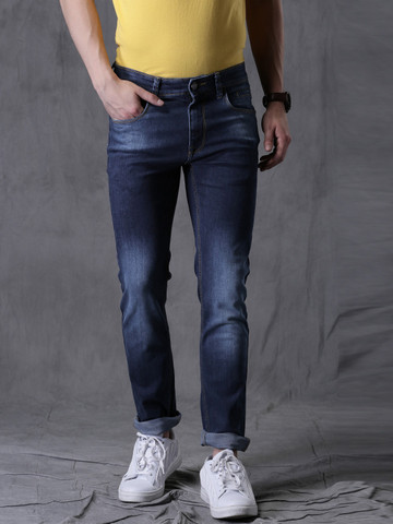 WROGN Men Blue Skinny Fit Stretchable Jeans WROGN Men Blue Skinny Fit Stretchable Jeans