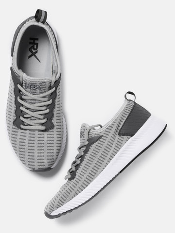 hrx men grey running shoes
