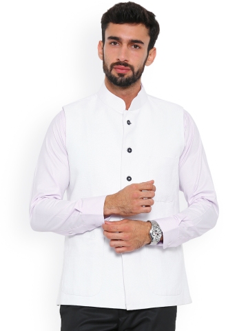 white jacket myntra