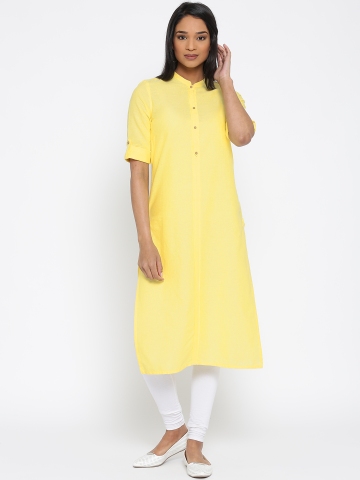 Aurelia Kurtis Kurtas and Tunics  Buy Aurelia Off White Solid Kurta Online   Nykaa Fashion
