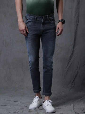 WROGN Men Blue Slim Fit Stretchable Jeans