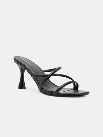 40% OFF on shoexpress Black PU Sandals 40% OFF on shoexpress Black PU Sandals