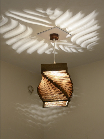 Sylvn Studio Brown Helix Hanging Lamp