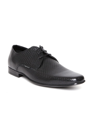 Red Tape Men Black Basketweave Textured Leather Formal Shoes Red Tape Men Black Basketweave Textured Leather Formal Shoes