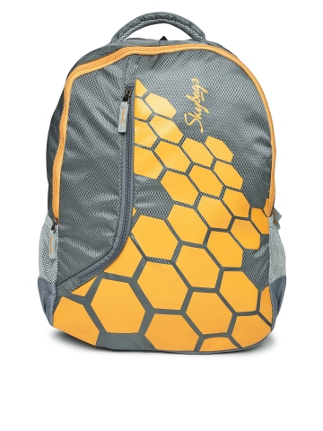 skybags unisex grey printed footloose leo 03 backpack