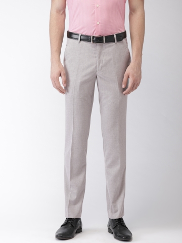 Buy Blackberrys Black Sharp Fit Formal Trousers  Trousers for Men 1138186   Myntra