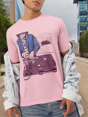 Kook N Keech Groove Mode Graphic Printed Relaxed T-shirt