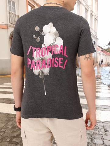 Kook N Keech Holiday Tropical Paradise Printed Casual T-shirt