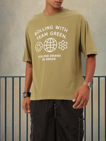Kook N Keech Urban Rolling Printed Relaxed Fit T-shirt