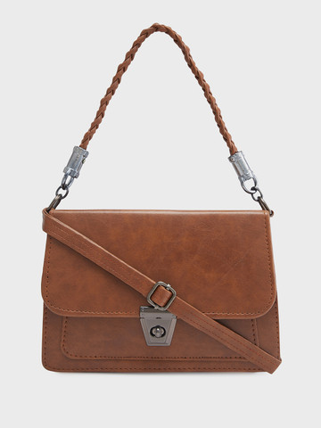 Caprese Kiko Women Tan Medium Sling Bag