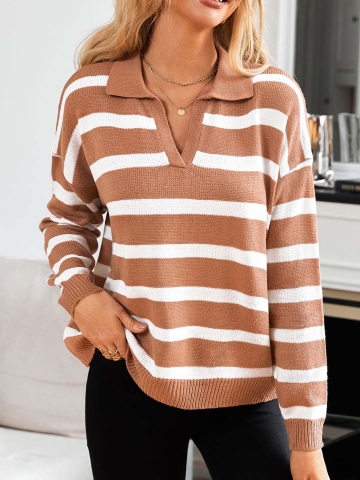 StyleCast x Revolte Women Striped Sweatshirt