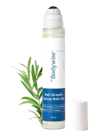 Be Bodywise Hair Growth Serum Roll On with Rosemary & Redensyl for Hair Growth - 50 ml