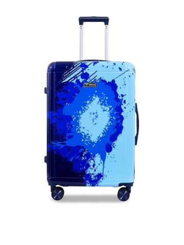 Impulse Tangerine Printed Hard-Sided Large Trolley Bag
