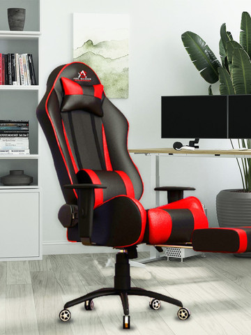 76% OFF on ASE GAMING Red Gold Series Footrest Neck & Lumbar Pillow Gaming Chair