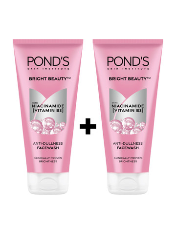 Ponds Pack of 2 Bright Beauty Anti-Dullness Facewash With Niacinamide - 200g Each