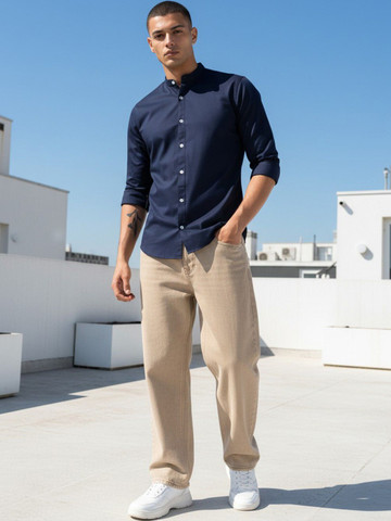 XENOR Men Slim Fit Casual Shirt