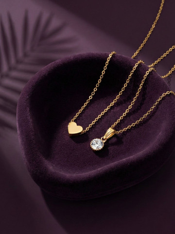 SZN Brass Gold-Plated Necklace