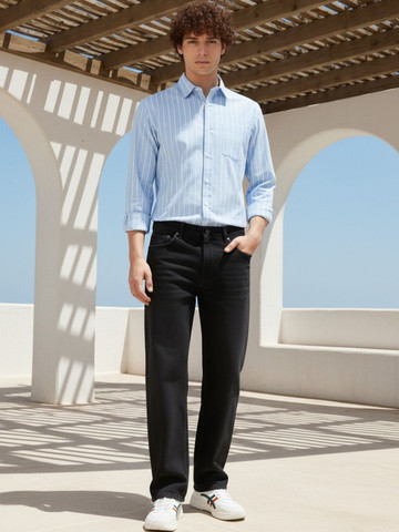 XENOR Men Striped Casual Shirt