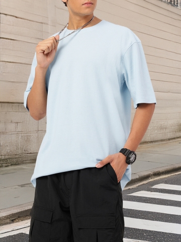 Kook N Keech Textured Relaxed Fit T-shirt