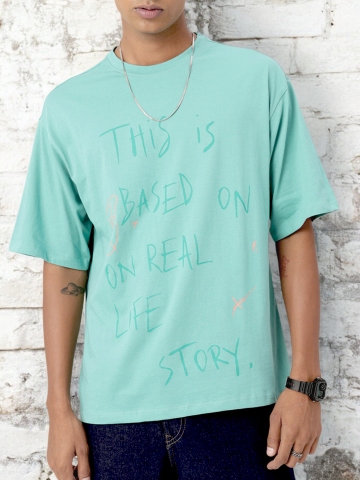 Kook N Keech Street Story Typography Printed Relaxed Fit T-shirt