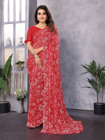 Moda Rapido Ethnic Motifs Poly Georgette Saree