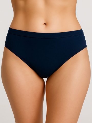 Moda Rapido Cotton Mid Rise Hipster Briefs super ind navy blue_S