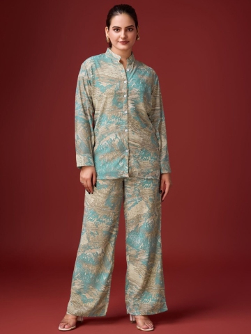 4WRD by Dressberry Printed Shirt With Trouser Co-Ords