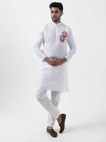 DEVOILER Men Ethnic Motifs Printed Cotton Kurta